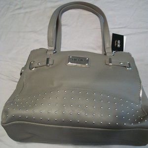 Nicole Miller Purse Gray with Silver accents